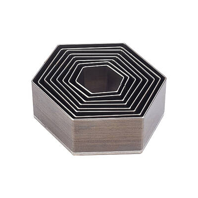8 Pcs Single Hole Hollow Punch Set Carbon Steel 8 Sizes Hexagon Leather Cutting Tool Cutting Die Punch Tool for Handmade DIY ...