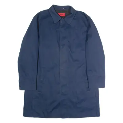 HUGO Makati Mens Trench Coat Blue XL