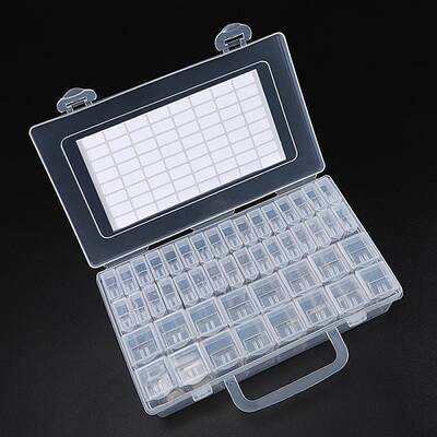 48 Compartments Removable Plastic Bead Containers