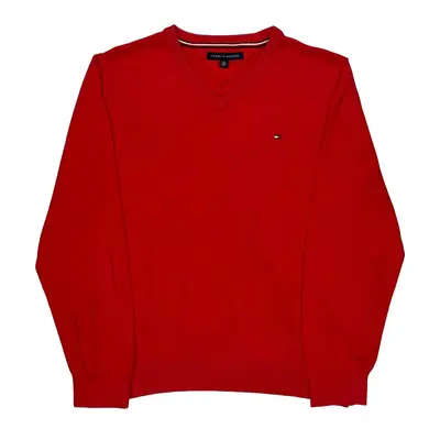 Tommy Hilfiger Jumper - XL Red Cotton