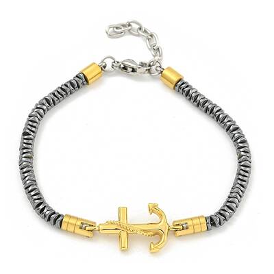 Synthetic Non-magnetic Hematite Beaded Bracelets