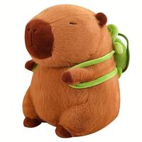 Summer Capybara Plush Toy, Cute Simulation Capybara Stuffed Toy, Soft Animals Decoration Toy for Home Sofa & Bed, Pets Plush ...