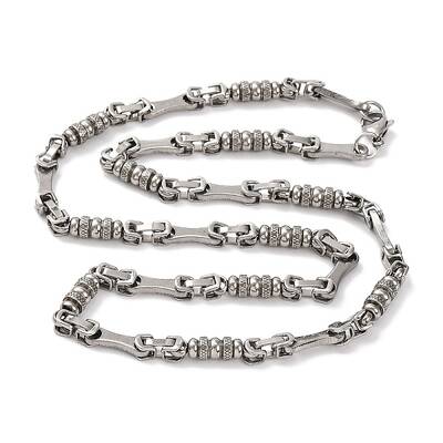 201 Stainless Steel Column Link Chain Necklace