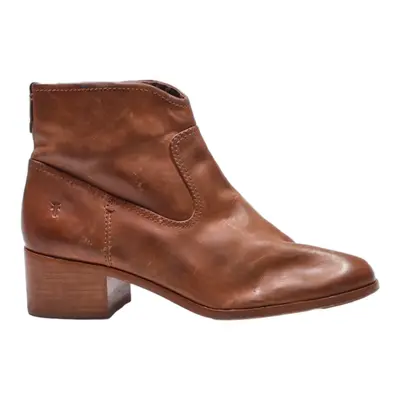 FRYE Ankle Boots Brown Leather Womens UK 7