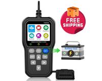 This Hill OBD2 Scanner Diagnose Tool - Battery Tester 2 in 1, Read/Clear Car Check Engine Light Code Reader - OBDII Scan Tool...
