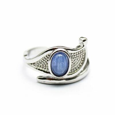 Eye of Horus Natural Kyanite Cuff Rings