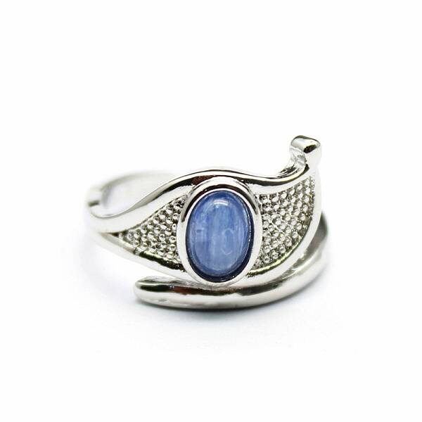 Eye of Horus Natural Kyanite Cuff Rings