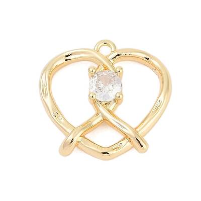 Brass Micro Pave Cubic Zirconia Pendants