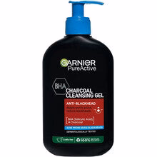 Garnier Anthracite Charcoal Cleansing Gel - against blackheads - 250 ml