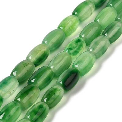 Natural Dyed White Jade Beads Strands