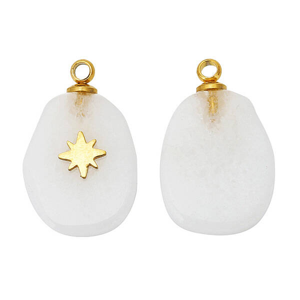 Natural Quartz Crystal Pendants