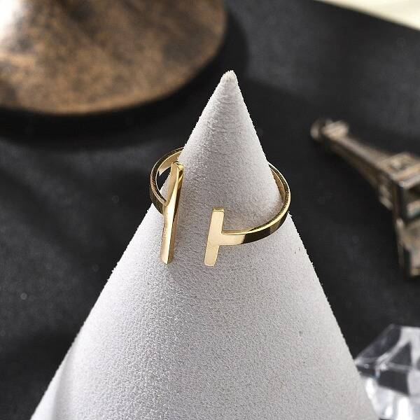 304 Stainless Steel Open Cuff Rings for Women
