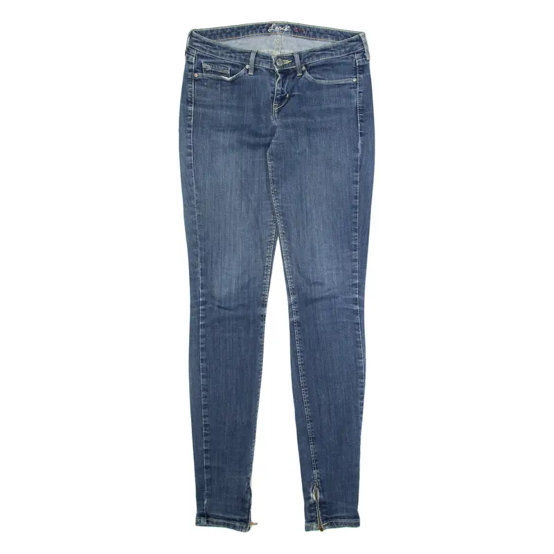 LEVI'S Womens Jeans Blue Regular Tapered Stone Wash W27 L34
