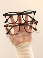 Classic Eyeglasses, Blue Light Blocking Glasses, Fashion Eyeglasses for Women & Men, for Work, Daily Clothing Decor, for Stud...