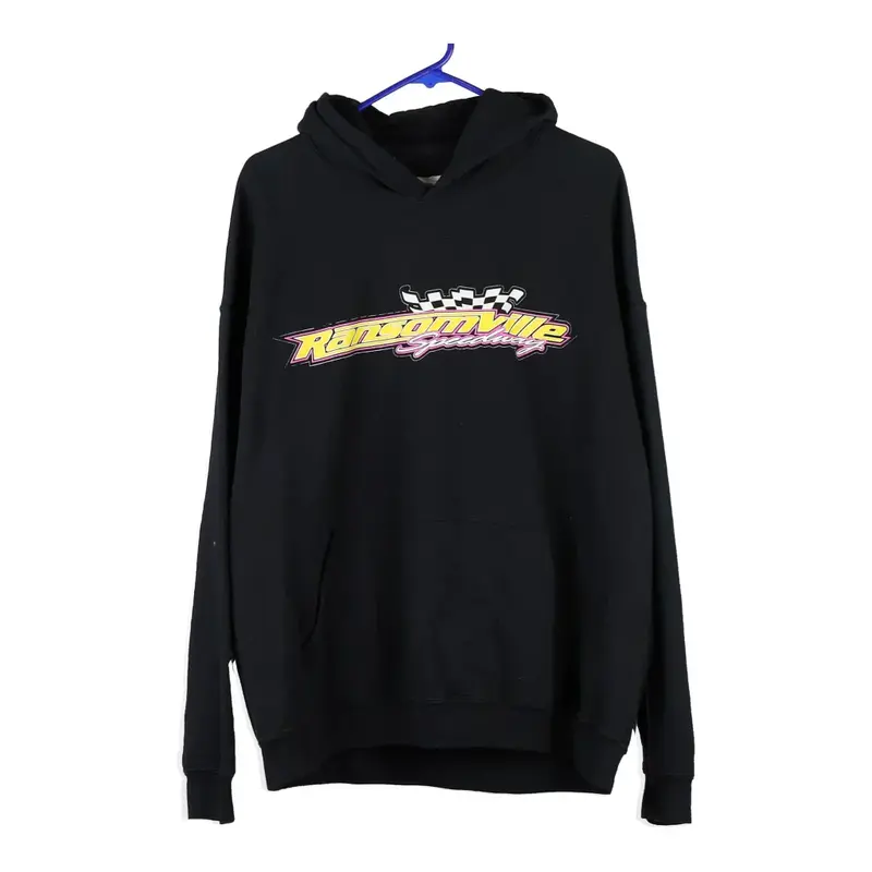 Ransomville Speedway Gildan Hoodie - XL Black Cotton Blend