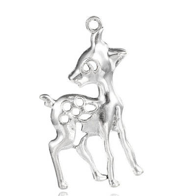 Deer Tibetan Style Alloy Big Pendants