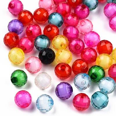 Transparent AS Plastic Beads