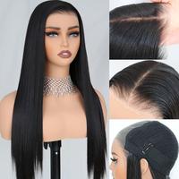 Ua Hair 9x7 Glueless Synthetic Lace Front Wig Wear And Go Pre Plucked Pre Cut Straight Wig Vivid Self Growing Clean Hairline ...
