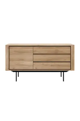 Oak Wood Sideboard with Legs | Ethnicraft Shadow