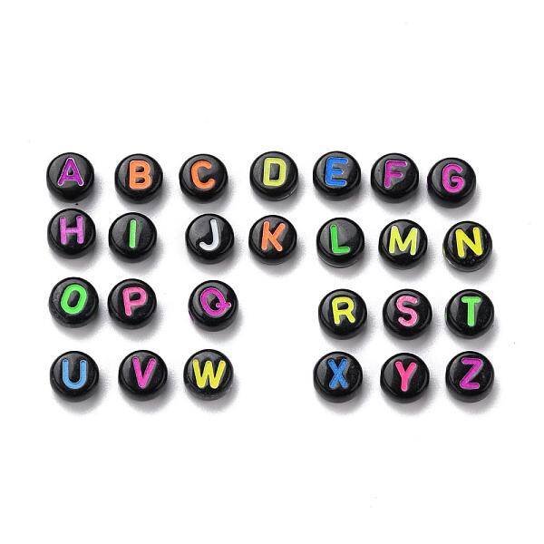 Opaque Black Acrylic Beads