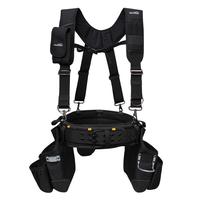 MELOTOUGH Tool Belt with Suspenders Tool Bag Supenders Framers Comb Apron Tool Belt Construction Tool Pouch Builder Heavy Dut...