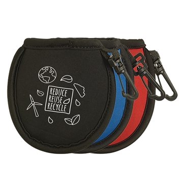 150 Custom Golf Ball Cleaning Pouch - Neoprene & Terry Cloth