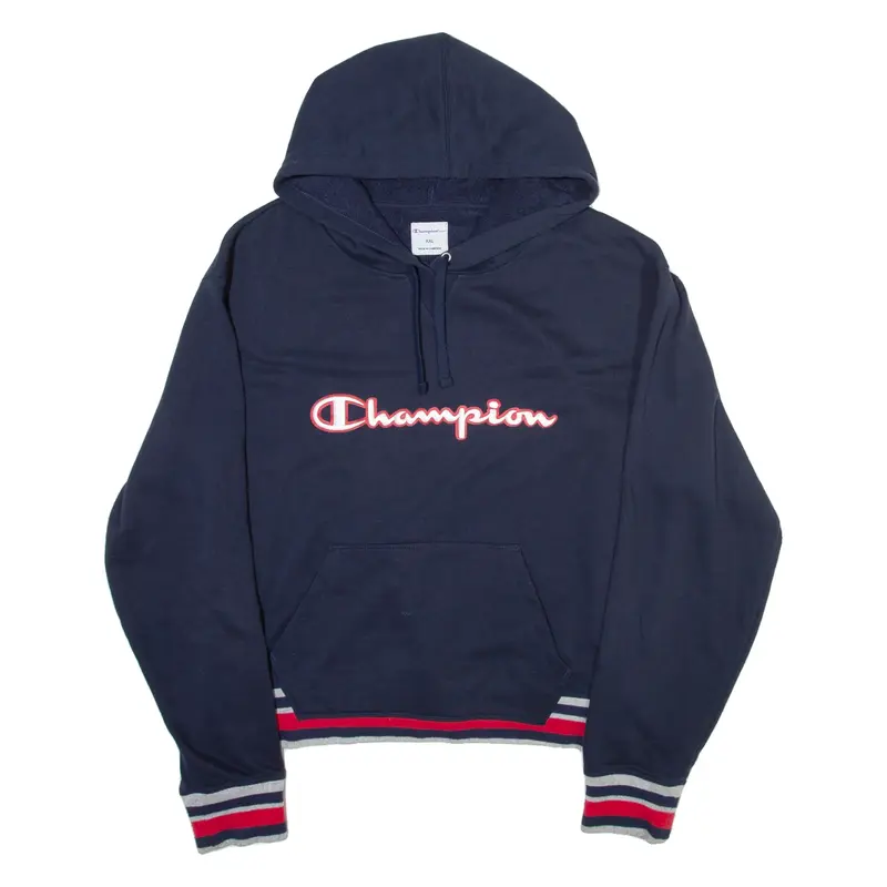 CHAMPION Boys Blue Hoodie 2XL