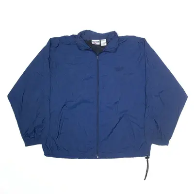 REEBOK Windbreaker Jacket Blue Mens XL