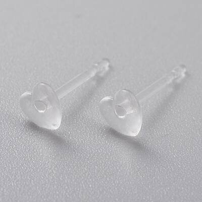 Eco-Friendly Plastic Stud Earrings