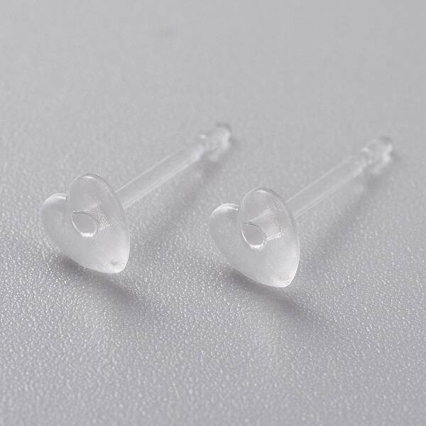 Eco-Friendly Plastic Stud Earrings