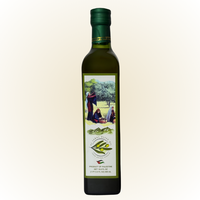 Al Jabal Premium Authentic Palestinian 100% Extra Virgin Olive Oil 500mL (16.9 Fl. Oz)