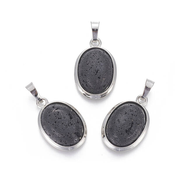 Natural Lava Rock Pendants