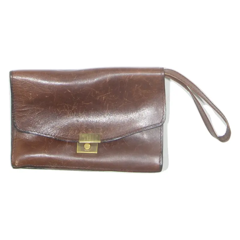 Mens Messenger Bag Brown Leather 90s