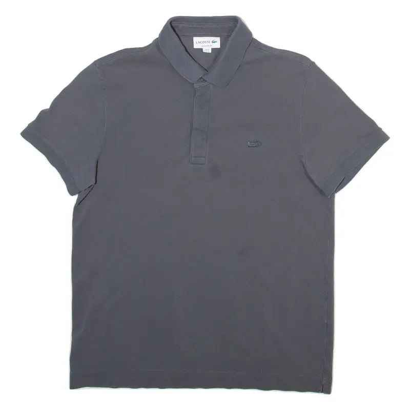 LACOSTE Mens Polo Shirt Grey M