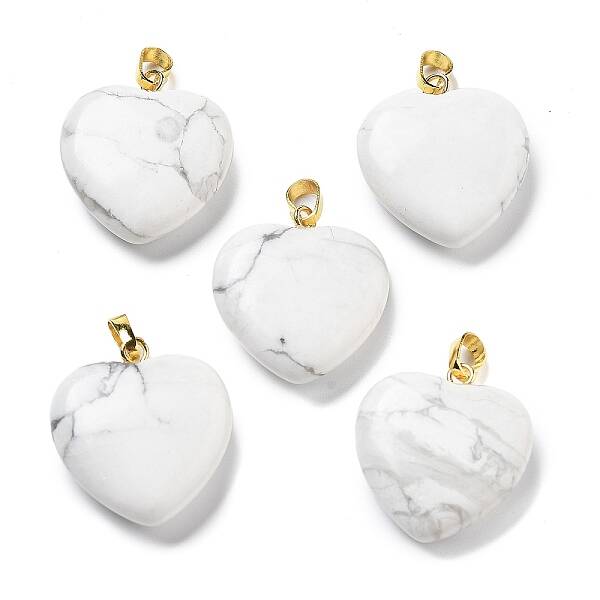 Natural Howlite Pendants
