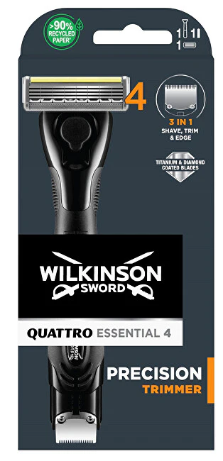 Wilkinson Sword Rasoio Per Uomo Quattro Essential Precision Trimmer