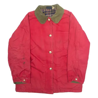 FADED GLORY Mens Chore Jacket Red L