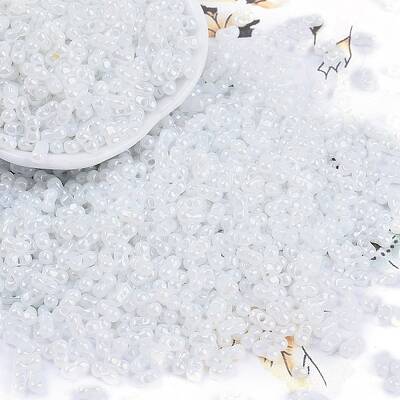 Opaque Colours Luster Glass Seed Beads