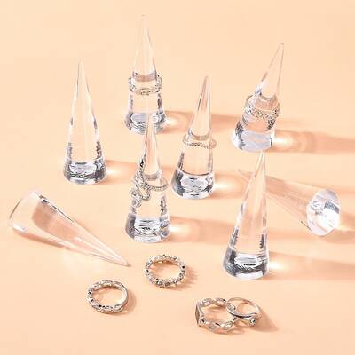 Organic Glass Ring Display