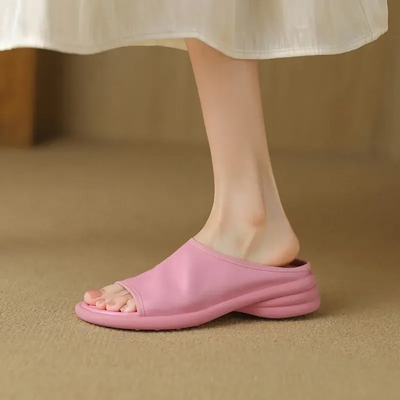 CHIKO Oldina Open Toe Block Heels Slides Sandals