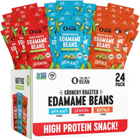 The Only Bean - Crunchy Roasted Edamame Beans (Variety Pack) - High Protein, Healthy Snacks, Low Carb, High Fiber, Gluten-Fre...