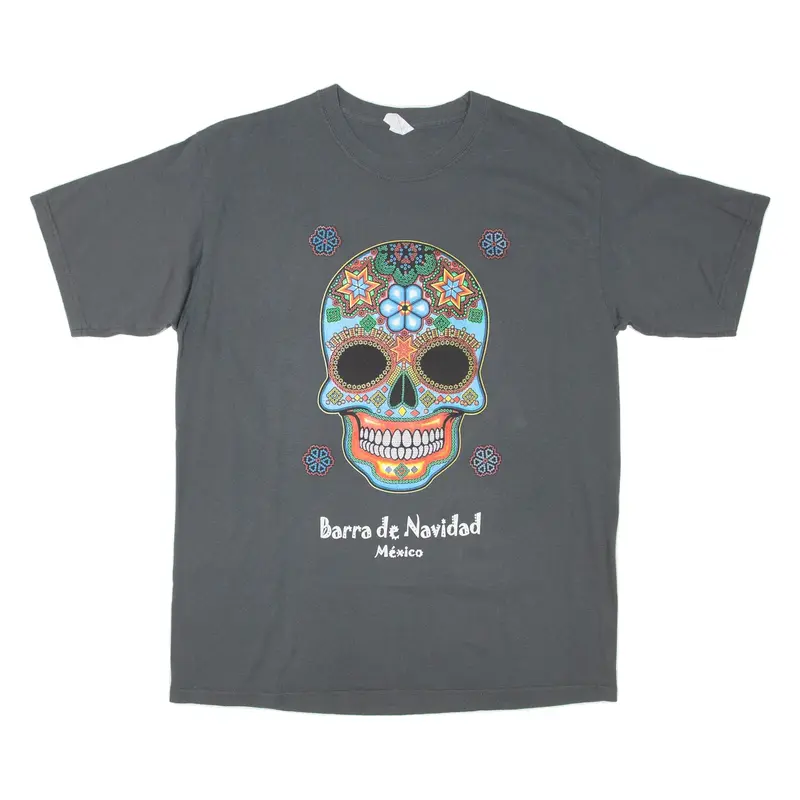 YAZBEK Barra De Navidad Mexico Mens T-Shirt Grey L