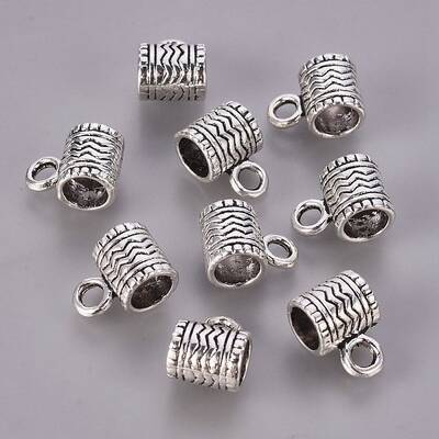 Tibetan Style Alloy Tube Bails