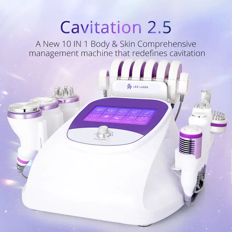 Refurbished - Aristorm 40K Cavitation 2.5 RF Blackhead Removal Facial Care Body Sculpting Machine for Spa Salon Studio Home U...