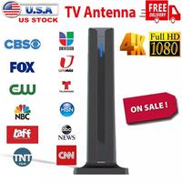 US Seller HDTV Antenna Indoor Outdoor Digital TV Solution with Amplifier Magnetic Base 4K 1080p Support Free Local Channels B...