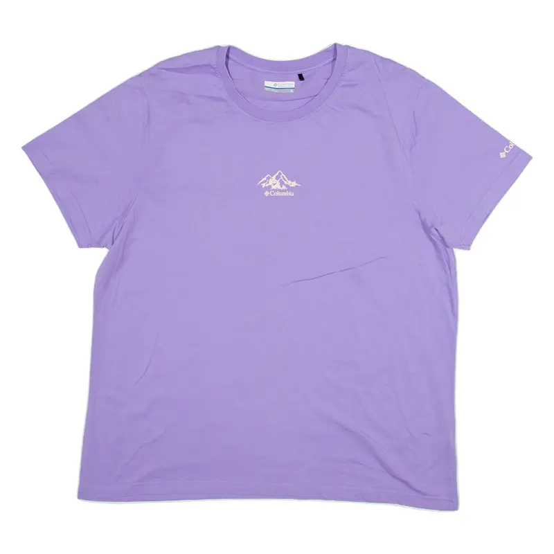 COLUMBIA Womens T-Shirt Purple XL
