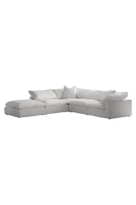 White Linen Modular Sofa L | Andrew Martin Truman