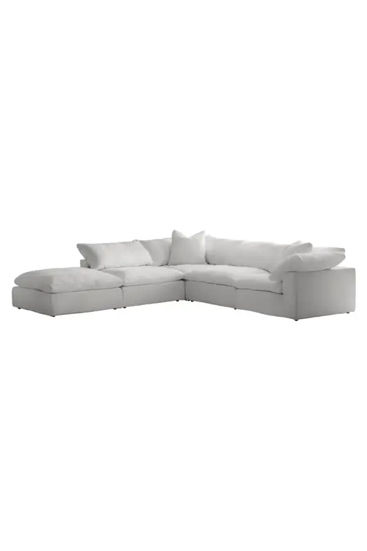 White Linen Modular Sofa L | Andrew Martin Truman