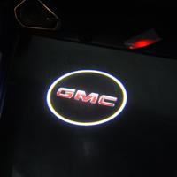 2pcs GMC Universal Carbon Fiber Door Welcome Lights - Stylish LED Door Projector Lights for GMC Models, Easy Installation, Du...