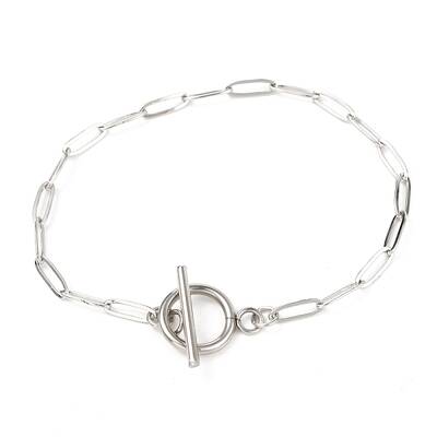 Tarnish Resistant Unisex 304 Stainless Steel Paperclip Chain Bracelets